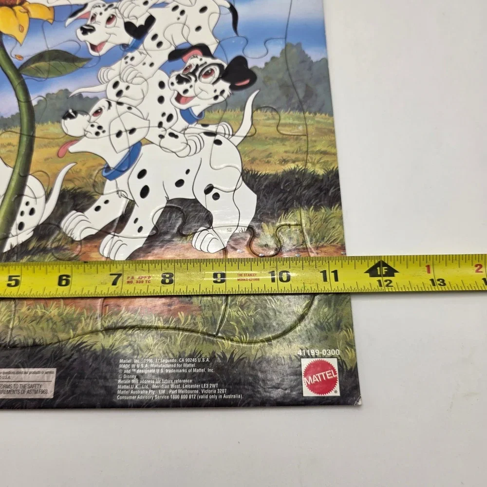 Mattel 101 Dalmatians Puzzle Kids Multicolor Sunflower Vintage 90s Disney Toy